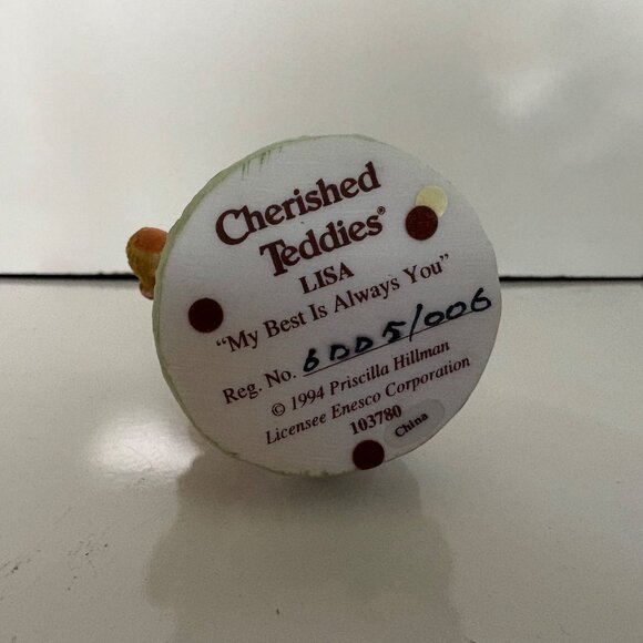 Enesco Cherished Teddies Figurines Gail Lisa Hope 1994 Vintage Collectibles - Picture 11 of 13